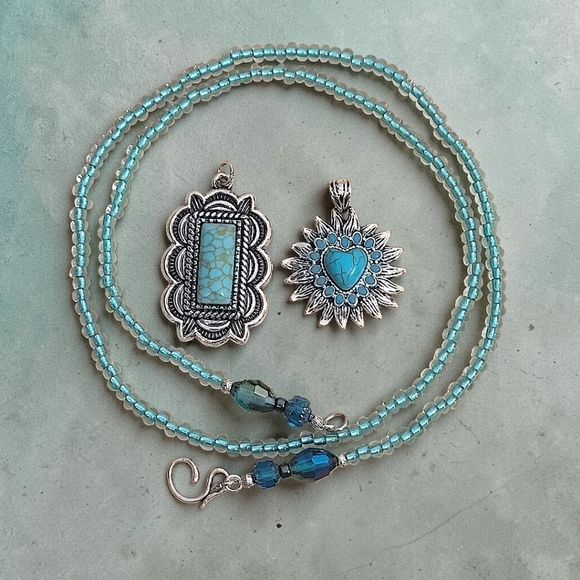 Hand Crafted Jewelry - Hand Crafted Two Pendant(s) Necklace